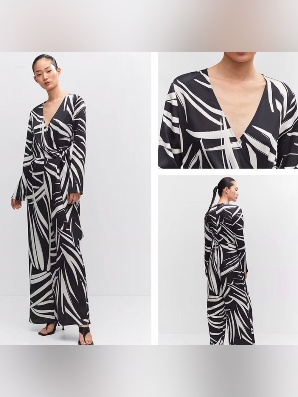 🌿 MANGO NEW! “Delfina” Abstract Print Jumpsuit 🌿 SZS